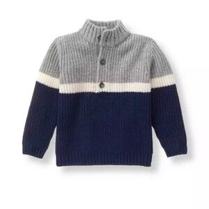 Gray and Navy Knit Sweater baby boy 3-6 months
